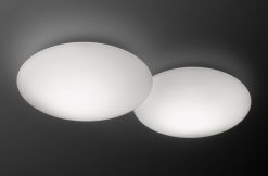 Vibia Plafonniers | Plafonnier Puck Verre Blanc Double - Vibia