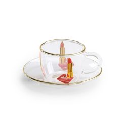 Seletti Tasses Et Mugs | Tasse A Cafe Toiletpaper - Tongue Verre Multicolore - Seletti