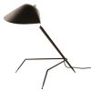 Serge Mouille Lampes De Table | Lampe De Table Tripode Metal Noir / 1954 - Serge Mouille