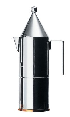 Alessi Cafetieres | Cafetiere Italienne La Conica Metal / 3 Tasses - Alessi