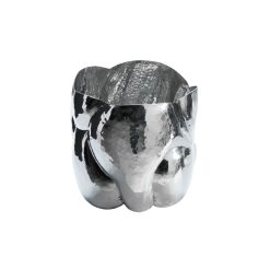 Tom Dixon Pots Et Plantes | Pot Cloud Short Argent Metal / 21 X 23 X H 24 Cm - Fait Main - Tom Dixon