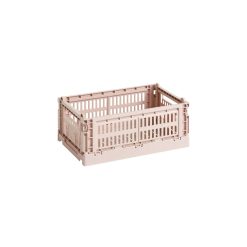 Hay Paniers Et Petits Rangements | Panier Colour Crate Plastique Rose Beige Small / 17 X 26,5 Cm - Recycle - Hay