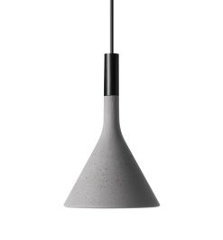 Foscarini Suspensions | Suspension Mini Aplomb Pierre Gris / Ciment - O 11,5 X H 21 Cm - Foscarini