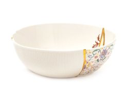 Seletti Saladiers, Coupes Et Bols | Saladier Kintsugi N°1 Ceramique / O 19 X H 7 Cm - Or Fin - Seletti