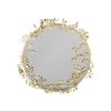 Bloomingville Miroirs | Miroir Mural Jenne Or Metal / Fleurs En Metal - O 54 Cm - Bloomingville