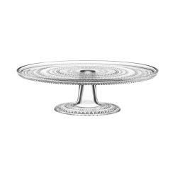 Iittala Plateaux Et Plats De Service | Plat A Gateau Kastehelmi Verre / O 31,5 Cm - Oiva Toikka, 1964 - Iittala