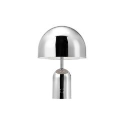 Tom Dixon Lampes Sans Fil | Lampe Sans Fil Rechargeable Bell Portable Led Metal Argent / H 28 Cm - Tom Dixon