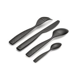 Alessi Couverts | Set De Couverts Dressed En Plein Air Plastique Noir / 4 Pieces - Alessi