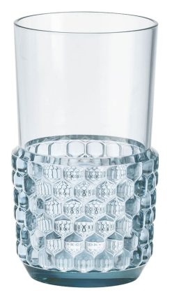 Kartell Verres | Verre Jellies Family Plastique Bleu / Large - H 15 Cm - Kartell