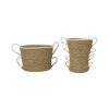 Ferm Living Paniers Et Petits Rangements | Panier Verso Fibre Vegetale Beige / Set De 2 - Tresse Main - Ferm Living