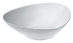 Alessi Saladiers, Coupes Et Bols | Saladier Colombina Ceramique Blanc / 31 X 27 Cm - Alessi