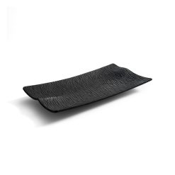 Ethnicraft Centres De Table Et Vide-Poches | Coupe Japan Bois Noir / Acajou Sculpte Main - 40 X 21 Cm - Ethnicraft