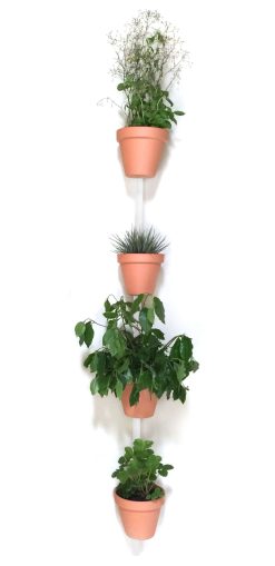 Compagnie Pots Et Plantes | Support Mural Xpot Bois / Pour 4 Pots De Fleurs Ou Etageres - H 200 Cm - Compagnie