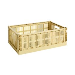 Hay Paniers Et Petits Rangements | Panier Colour Crate Plastique Jaune Large / 34,5 X 53 Cm - Recycle - Hay