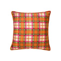 POPUS EDITIONS Coussins | Coussin Kumiko Tissu Orange / 45 X 45 Cm - Soie - Popus Editions