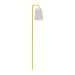 Fermob Luminaires D'Exterieur | Accessoire Metal Jaune / Pied A Planter Pour Lampes Balad - H 159 Cm - Fermob