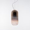 Artemide Suspensions | Suspension Gople Verre Cuivre Metal / H 42 Cm - Artemide