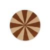 Ferm Living Deco Textile | Tapis Arch Small Tissu Marron / O 70 Cm - Laine Tuftee Main - Ferm Living