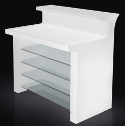 Slide Mobilier Et Objets Lumineux | Bar Lumineux Break Line Plastique Blanc / L 120 Cm - Slide