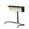 DCW Éditions Lampes De Table | Lampe De Table Biny Led Metal Blanc Noir / Reedition 1957 - H 33 Cm - Dcw Editions