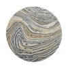 Bloomingville Deco Textile | Tapis Tiger Tissu Bleu / O 120 Cm - Bloomingville