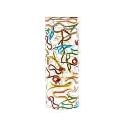 Seletti Vases | Vase Toiletpaper - Snakes Verre / Medium - O 20 X H 50 Cm / Detail Or 24K - Seletti