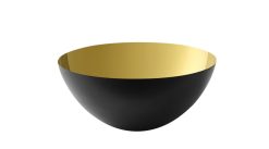 Normann Copenhagen Saladiers, Coupes Et Bols | Bol Krenit Noir Or Metal / O 12,5 X H 5,9 Cm - Normann Copenhagen