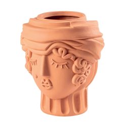 Seletti Vases | Vase Magna Graecia - Woman Ceramique Orange / H 33 Cm - Terre Cuite - Seletti