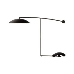 Lumen Center Italia Lampes De Table | Lampe De Table Orbit Led Metal Noir / Kevin Gray, 1981 - L 81 Cm - Lumen Center Italia