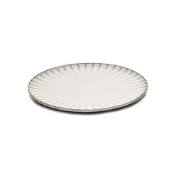 Serax Assiettes | Assiette Inku Ceramique Blanc / O 24 Cm - Gres - Serax