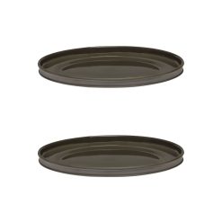 Serax Assiettes | Assiette Dune Ceramique Marron / By Kelly Wearstle - Set De 2 - O 28 Cm - Serax