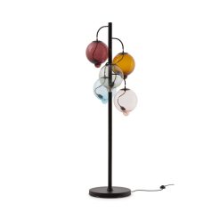 Cappellini Lampadaires | Lampadaire Meltdown Verre Multicolore / 5 Spheres - H 186 Cm - Cappellini