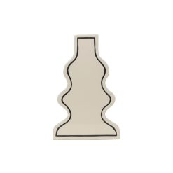 Ferm Living Vases | Vase Paste Curvy Ceramique Blanc / L 23,5 X H 36 Cm - Ferm Living