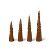 Ferm Living Decorations De Noel | Bougie Twisted Cire Marron / Set De 4 - Ferm Living