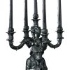 Seletti Bougeoirs, Photophores | Chandelier Burlesque Plastique Noir / Chimpanze - H 48 Cm - Seletti