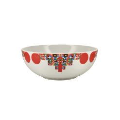 Alessi Saladiers, Coupes Et Bols | Coupe Holyhedrics Ceramique Rouge / O 25 X H 9 Cm - Alessi