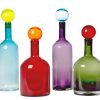 Pols Potten Carafes Et Decanteurs | Carafe Bubbles & Bottles Verre Multicolore / Verre - Set De 4 / H 44 Cm - Pols Potten