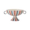 Bloomingville Saladiers, Coupes Et Bols | Coupe Cyrus Ceramique Multicolore / O 33 X H 21,5 Cm - Peint A La Main - Bloomingville