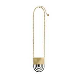 Alessi Accessoires Mode | Collier Venusia - Fresia Noir Or Metal - Alessi