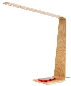 Tunto Led | Lampe De Table Led8 Bois / Station De Charge Sans Fil A Induction - Tunto