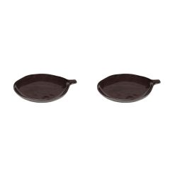 Serax Plateaux Et Plats De Service | Assiette A Dessert La Mere Ceramique Marron / O 20 Cm - Set De 2 - Serax