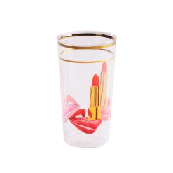 Seletti Verres | Verre Toiletpaper - Tongue Verre Multicolore / H 13 Cm - Seletti