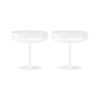 Ferm Living Verres | Coupe A Champagne Ripple Verre Blanc / Set De 2 - Verre Strie - Ferm Living