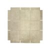 Design House Stockholm Tapis | Tapis Basket Tissu Blanc Beige / 180 X 180 Cm- Tufte Main - Design House Stockholm