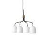 Gubi Suspensions | Suspension Howard Ceramique Blanc / 4 Bras - O 66 Cm - Gubi