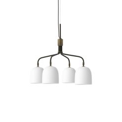 Gubi Suspensions | Suspension Howard Ceramique Blanc / 4 Bras - O 66 Cm - Gubi