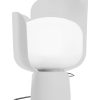 Fontana Arte Lampes De Table | Lampe De Table Blom Metal Plastique Blanc / H 24 Cm - Fontana Arte