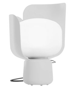 Fontana Arte Lampes De Table | Lampe De Table Blom Metal Plastique Blanc / H 24 Cm - Fontana Arte