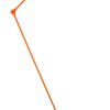 JieldÉ Lampadaires | Lampadaire Loft Metal Orange / 2 Bras Articules - H Max 160 Cm - Jielde