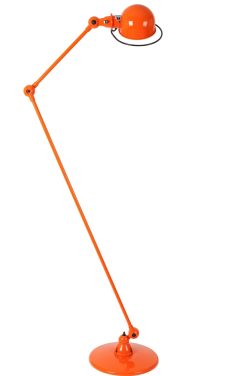 JieldÉ Lampadaires | Lampadaire Loft Metal Orange / 2 Bras Articules - H Max 160 Cm - Jielde